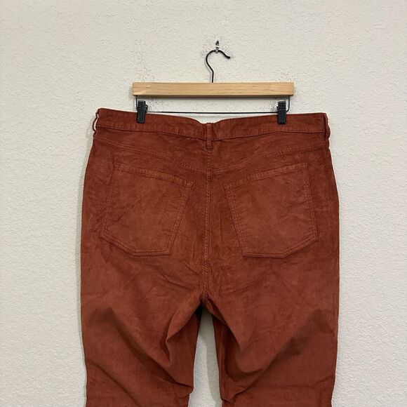 OLD NAVY Kicker Boot-Cut Pants Brown Corduroy Extra High Rise NWT - Picture 7 of 14